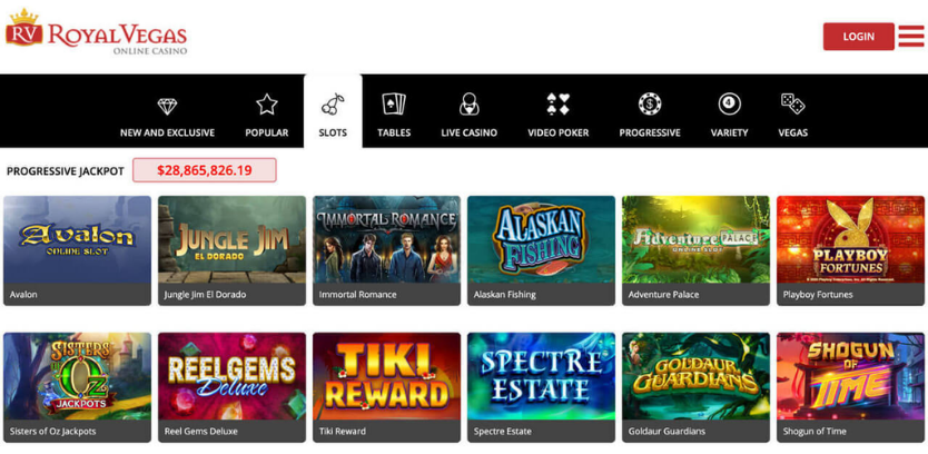 Royal Vegas Casino Game mechanics 